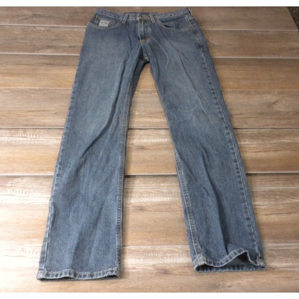 Cinch Jeans Mens 30x34 Blue Denim Silver Label Slim Straight Cowboy Western - Picture 4 of 12